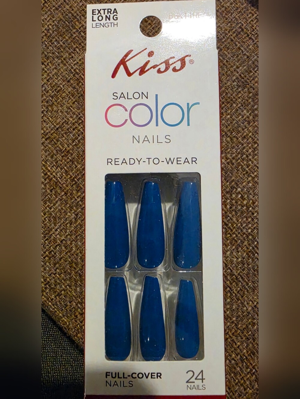 Kiss Salon Color Press On Nails In Extra Long Length NWT